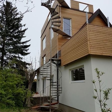 18. Edelstahlwendeltreppe