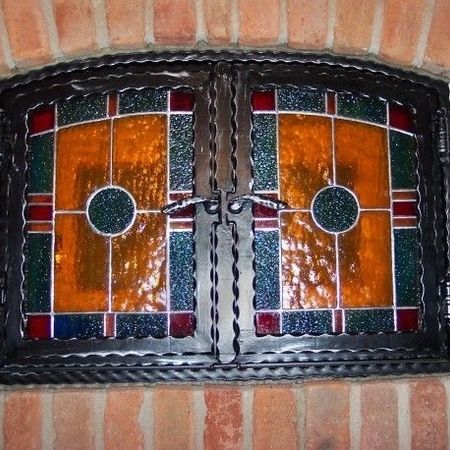 41. Schmiedeeisenglastür