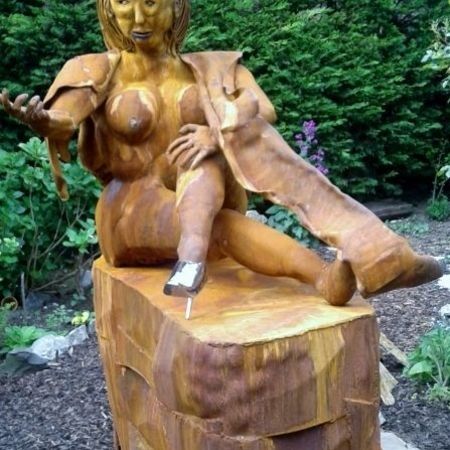 35. Cortenstahlskulptur "Circe"